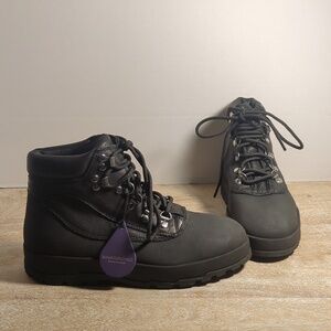 New Urban Outfitters Vagabond Women's Jill Black Leather Lace Hiker Boots Eur 37